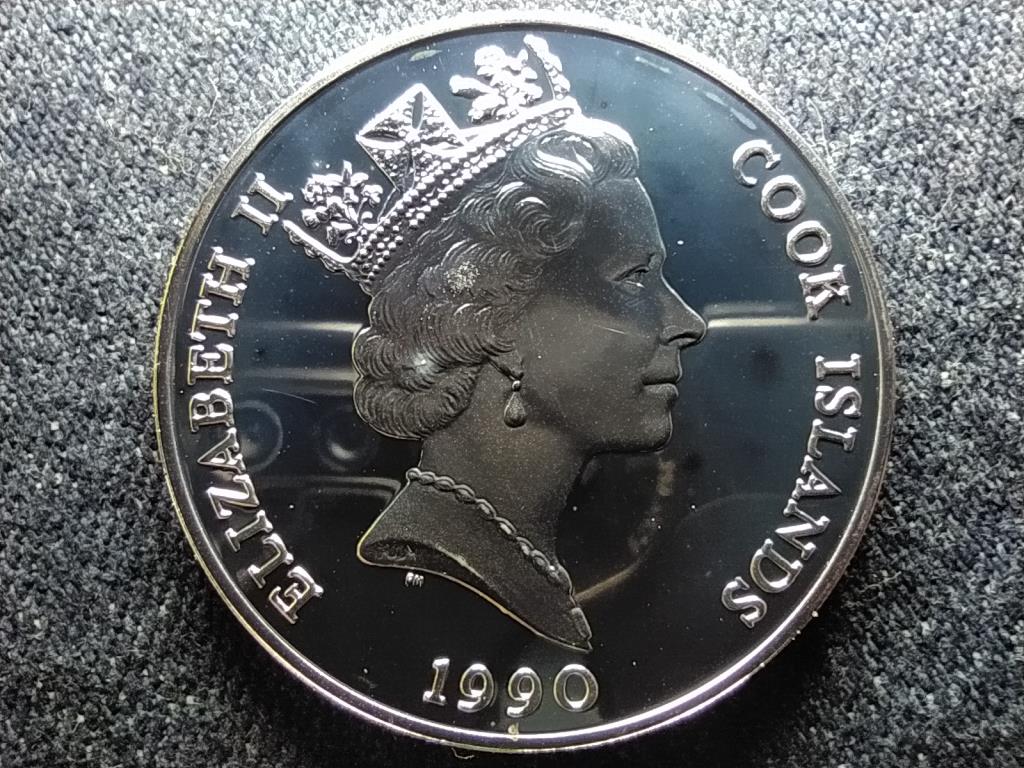 Cook-szigetek Nagyszarv&uacute; birka .925 ez&uuml;st 50 Doll&aacute;r