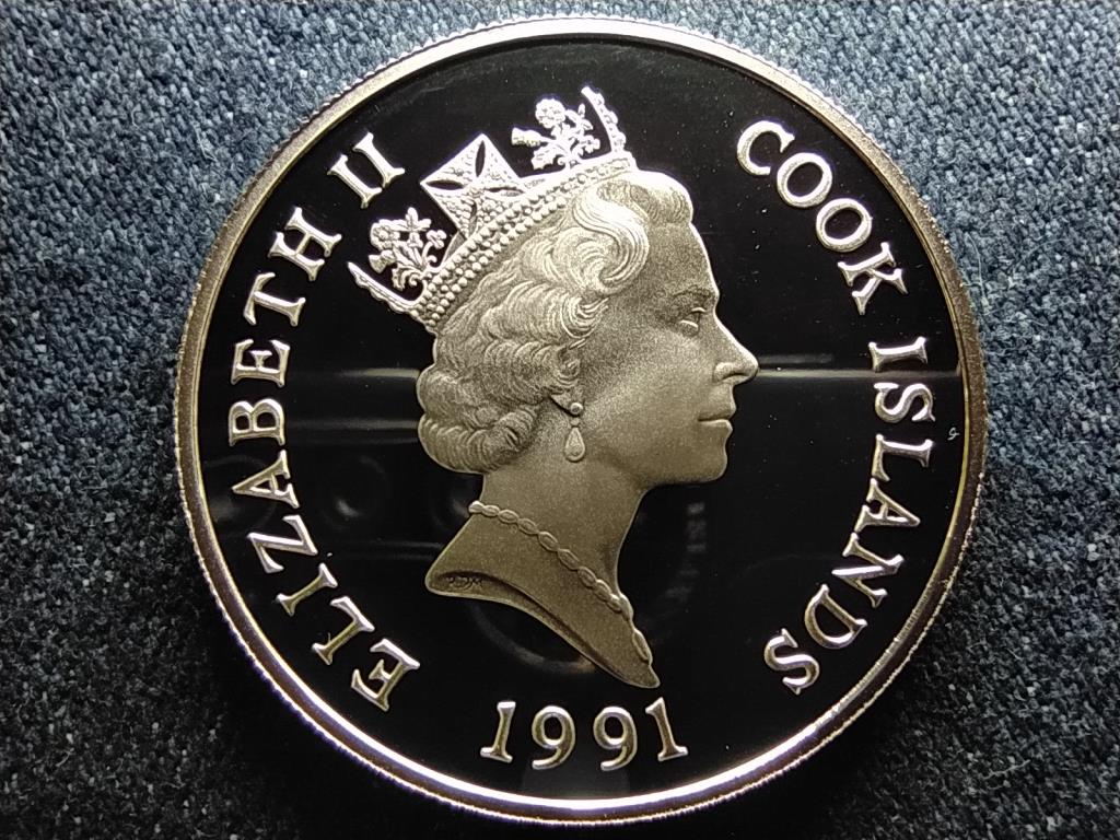 Cook-szigetek Heaviside-delfinek .925 ez&uuml;st 50 Doll&aacute;r