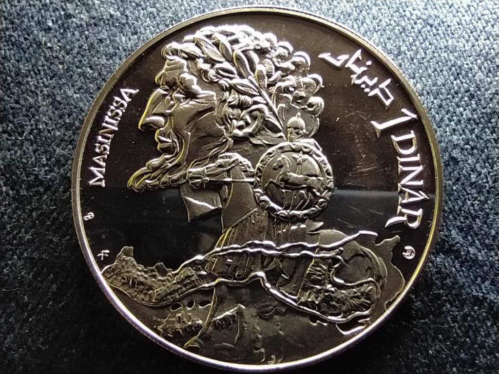 Tun&eacute;zia Masinissa .925 ez&uuml;st 1 D&iacute;n&aacute;r