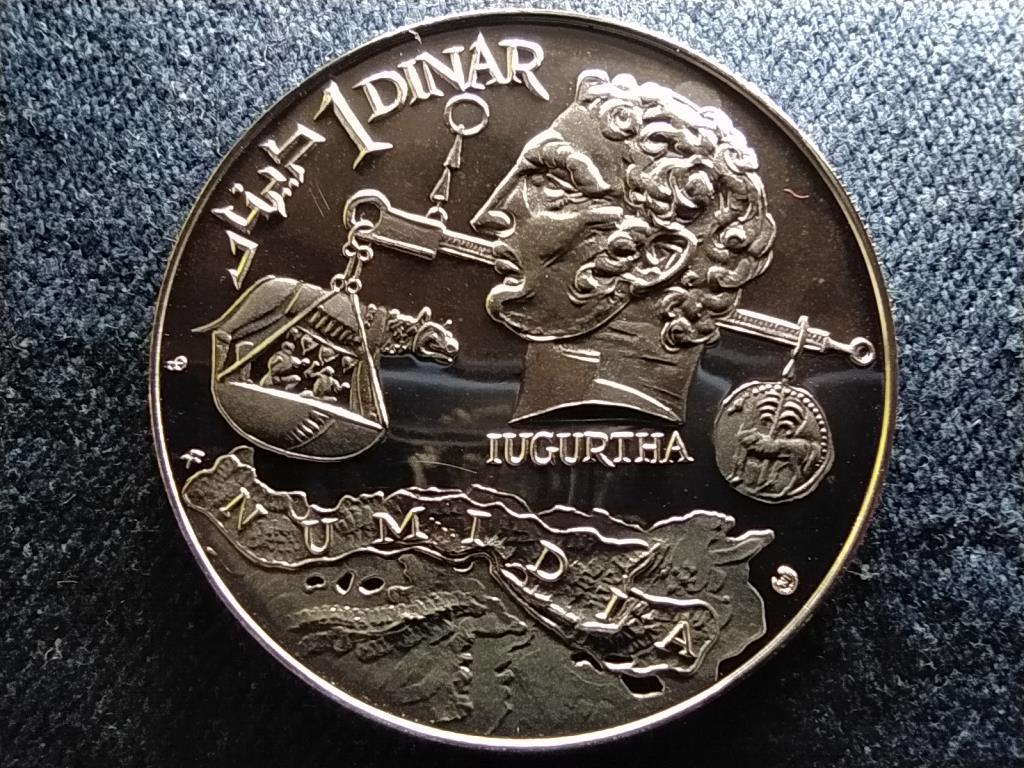 Tun&eacute;zia Jugurtha .925 ez&uuml;st 1 D&iacute;n&aacute;r