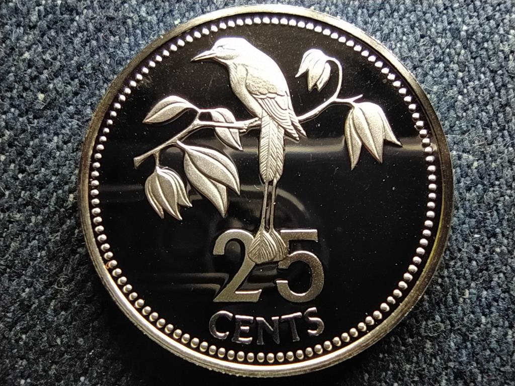 Belize mad&aacute;rvil&aacute;ga Diad&eacute;mmotmot .925 ez&uuml;st 25 Cent