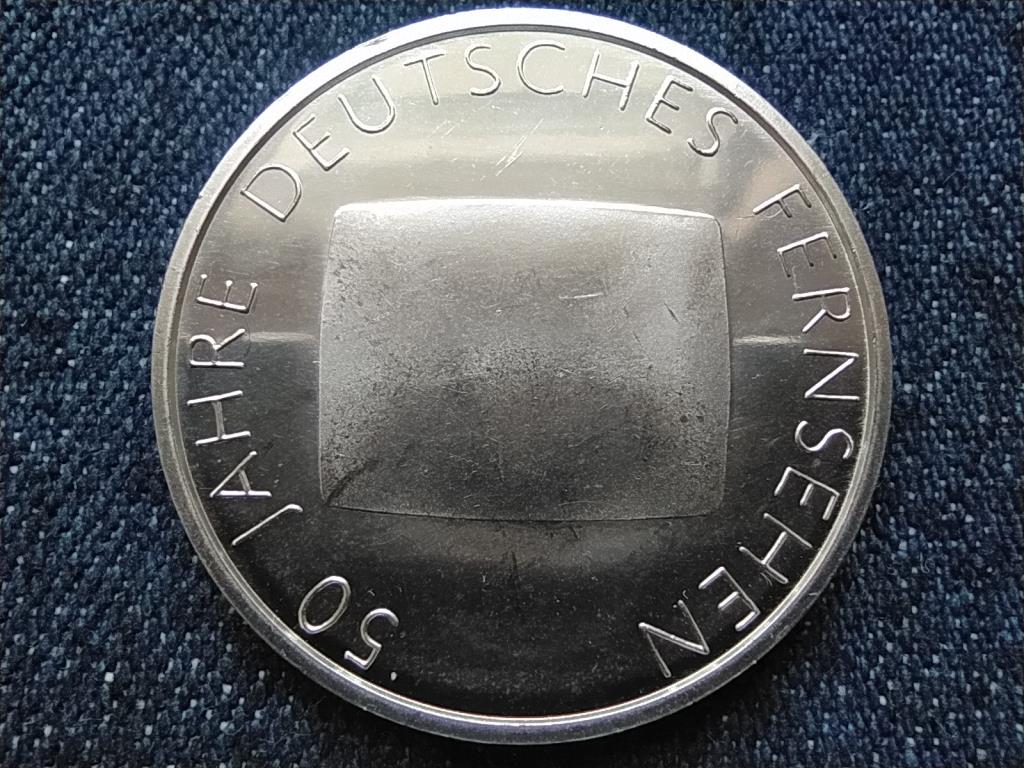 N&eacute;metorsz&aacute;g 50 &eacute;ves a N&eacute;met Telev&iacute;zi&oacute; .925 ez&uuml;st 10 Euro