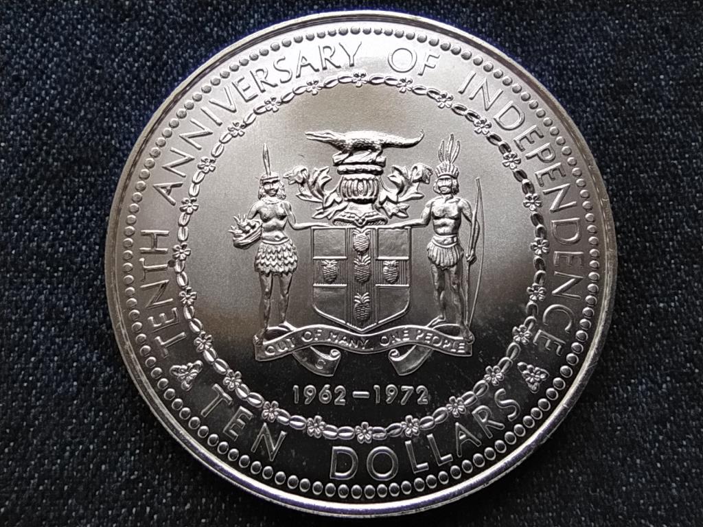 Jamaica F&uuml;ggetlens&eacute;g .925 ez&uuml;st 10 Doll&aacute;r