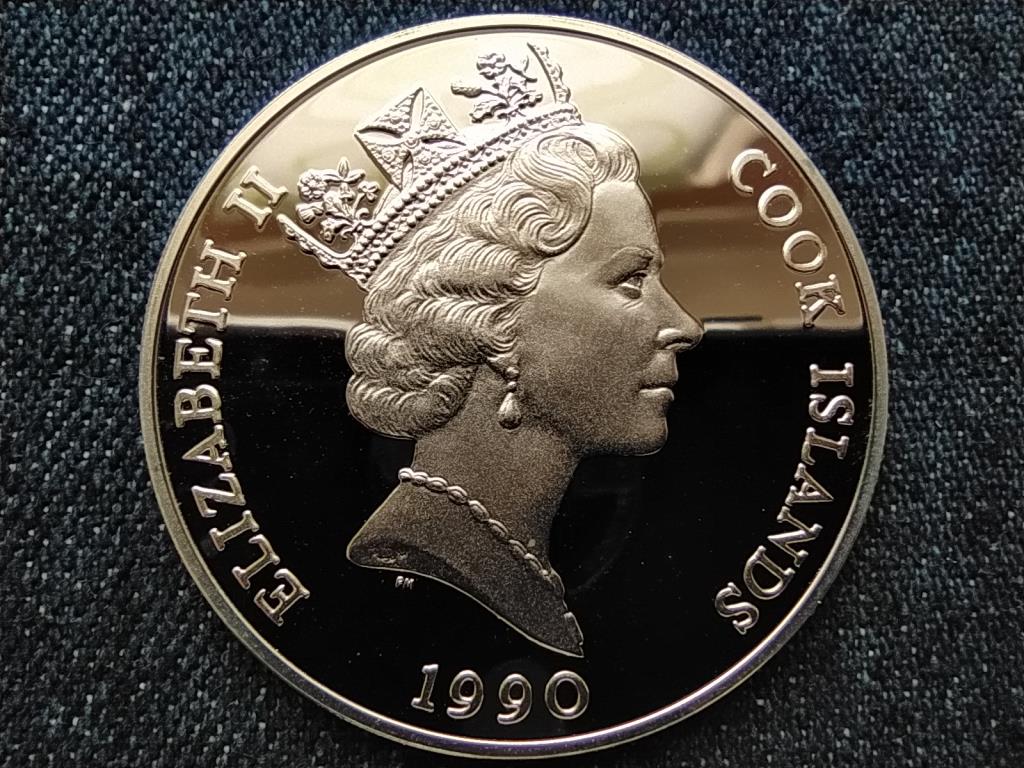 Cook-szigetek Grizzly medve .925 ez&uuml;st 50 Doll&aacute;r