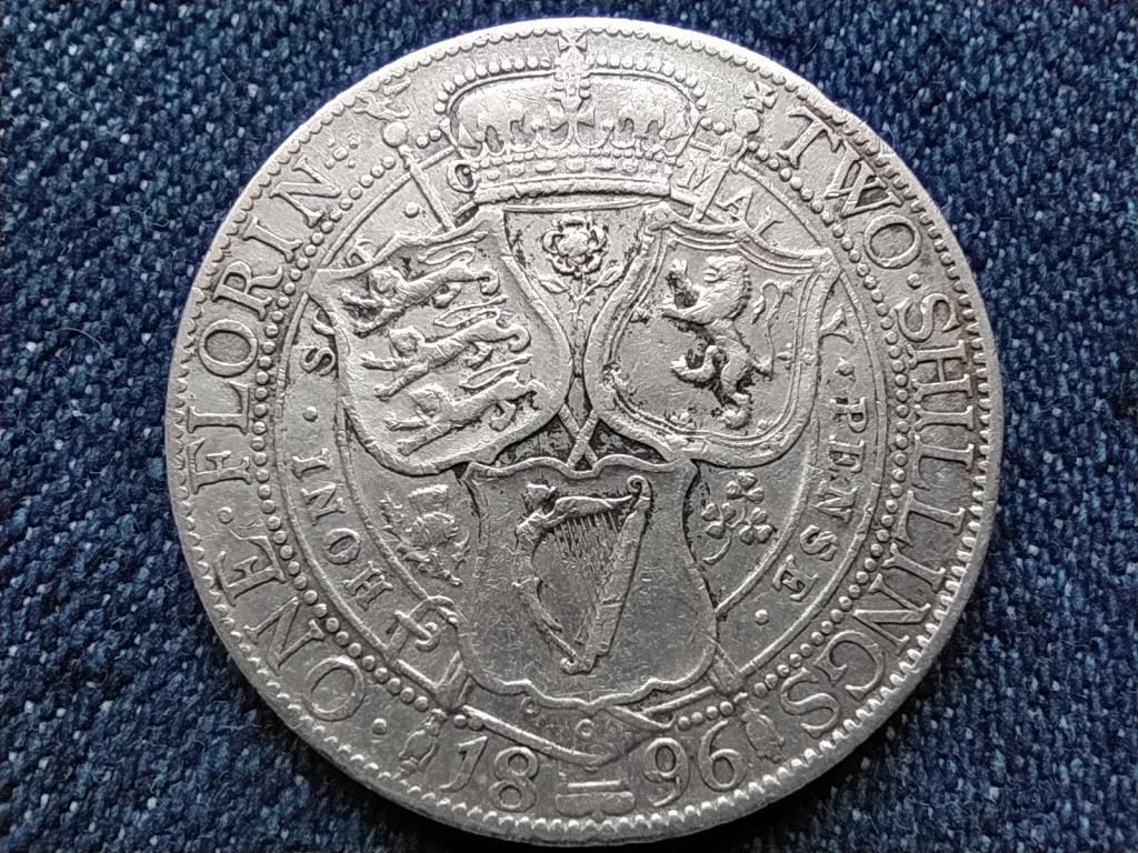 Anglia Vikt&oacute;ria (1837-1901) .925 ez&uuml;st 1 Florin/ 2 Shilling