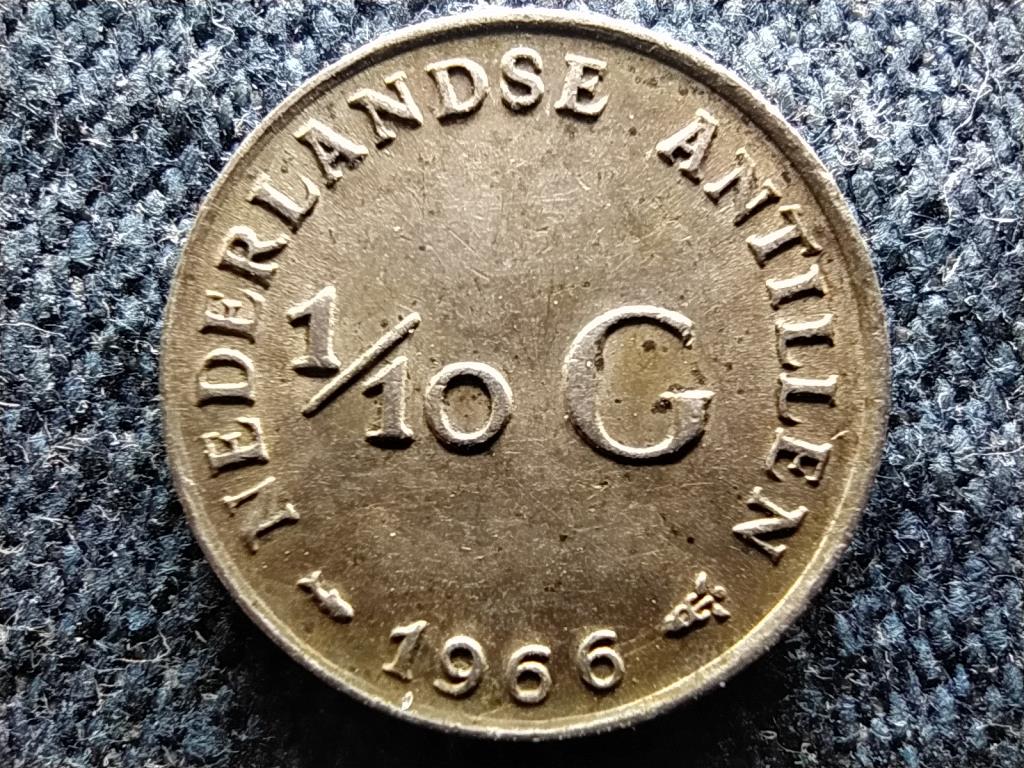 Holland Antill&aacute;k J&uacute;lia (1948-1980) .640 ez&uuml;st 1/10 gulden