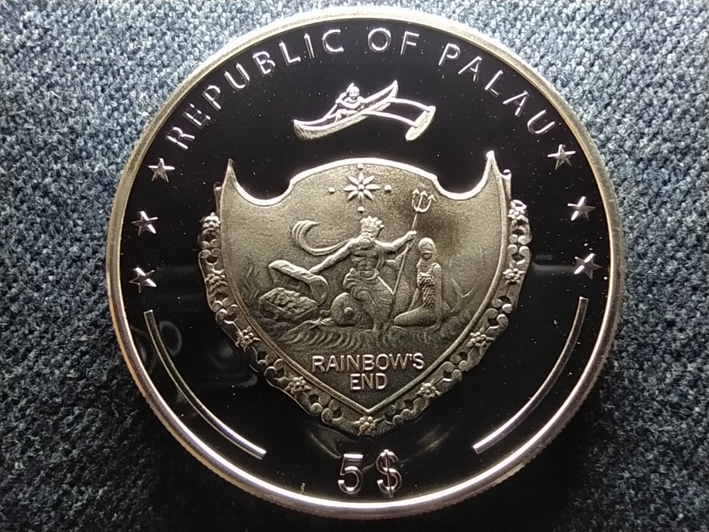 Palau Kar&aacute;csony 2010 .925 ez&uuml;st 5 Doll&aacute;r
