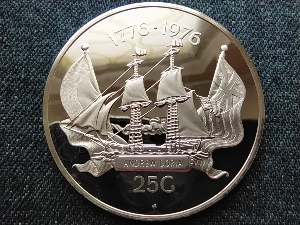 Holland Antill&aacute;k Amerikai Bicenten&aacute;rium .925 ez&uuml;st 25 gulden