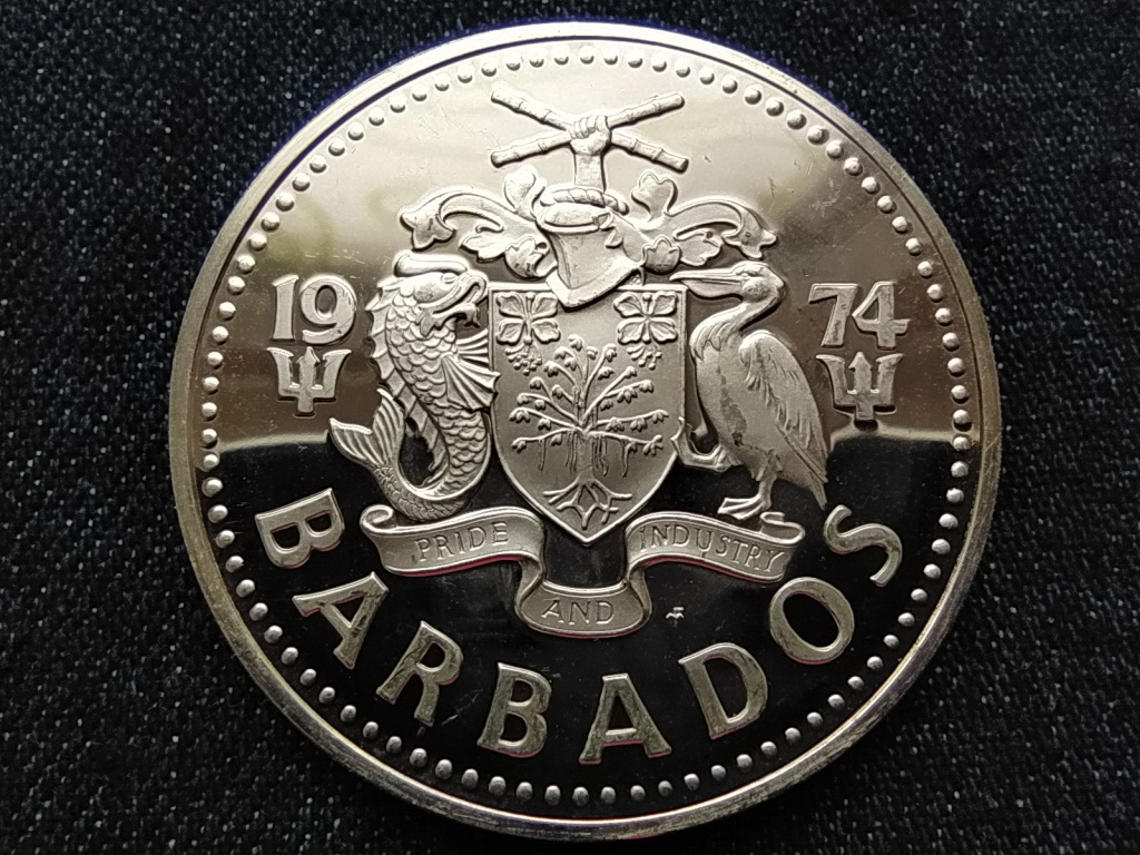 Barbados II. Erzs&eacute;bet (1966-2021) .925 ez&uuml;st 10 Doll&aacute;r