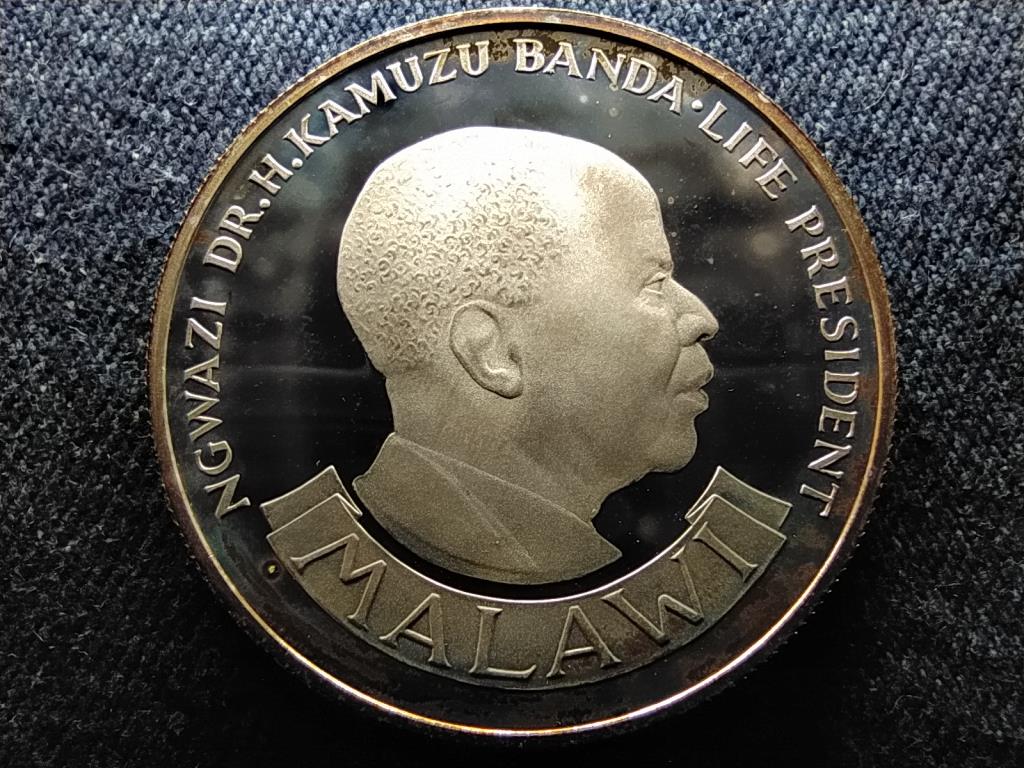 Malawi A f&uuml;ggetlens&eacute;g 10. &eacute;vfordul&oacute;ja .925 ez&uuml;st 10 kwacha