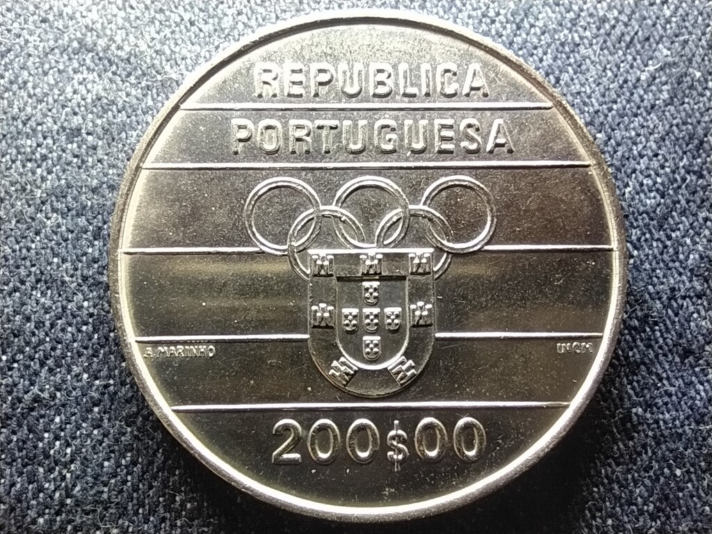 Portug&aacute;lia XXV. Ny&aacute;ri Olimpia Barcelona fut&oacute;k 200 Escudo