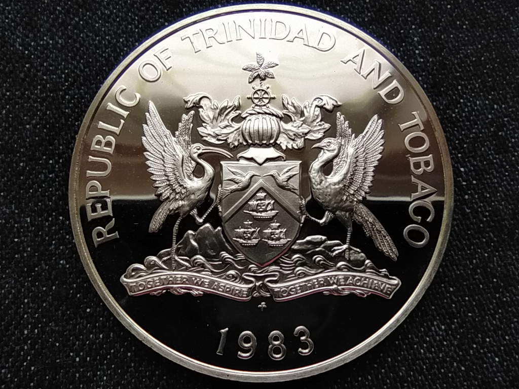 Trinidad &eacute;s Tobago K&ouml;zt&aacute;rsas&aacute;g (1976- ) .925 ez&uuml;st 10 doll&aacute;r