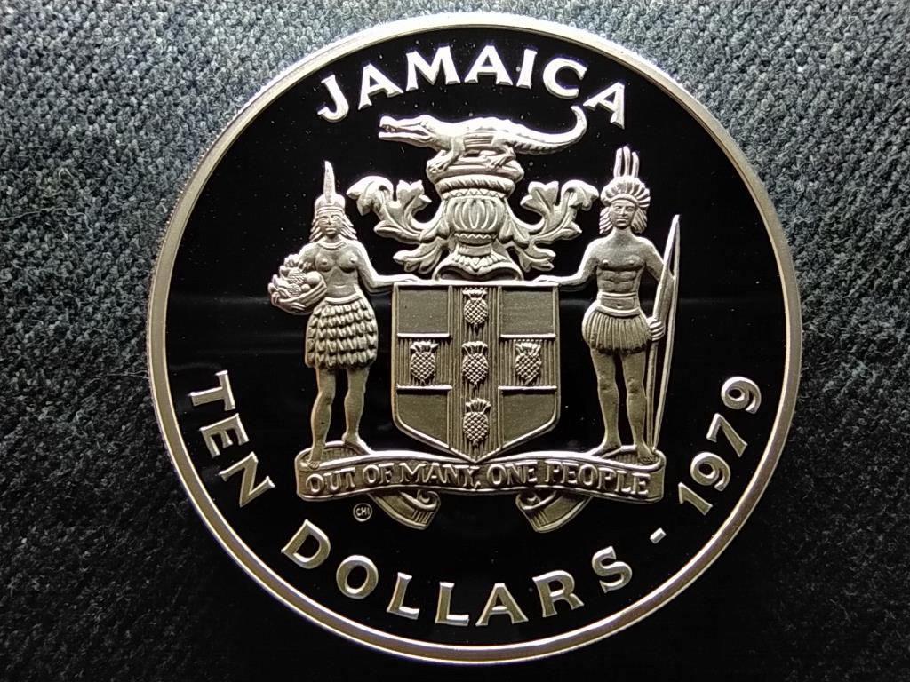 Jamaica Gyermekek Nemzetk&ouml;zi &Eacute;ve .925 ez&uuml;st 10 Doll&aacute;r