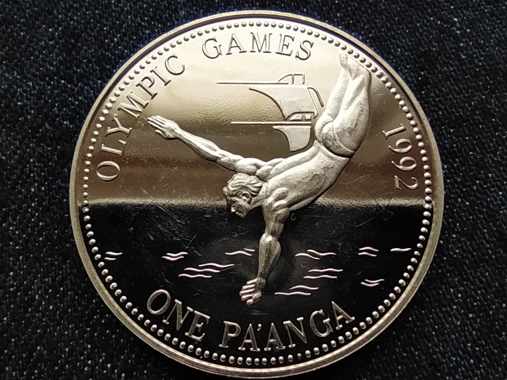 Tonga Olimpiai sorozat Műugr&oacute; .925 ez&uuml;st 1 paanga