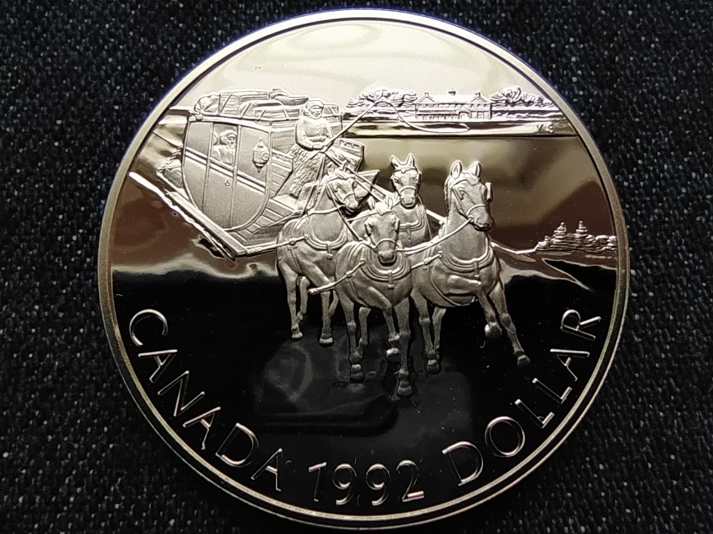 Kanada Kingston Stagecoach .925 ez&uuml;st 1 Doll&aacute;r