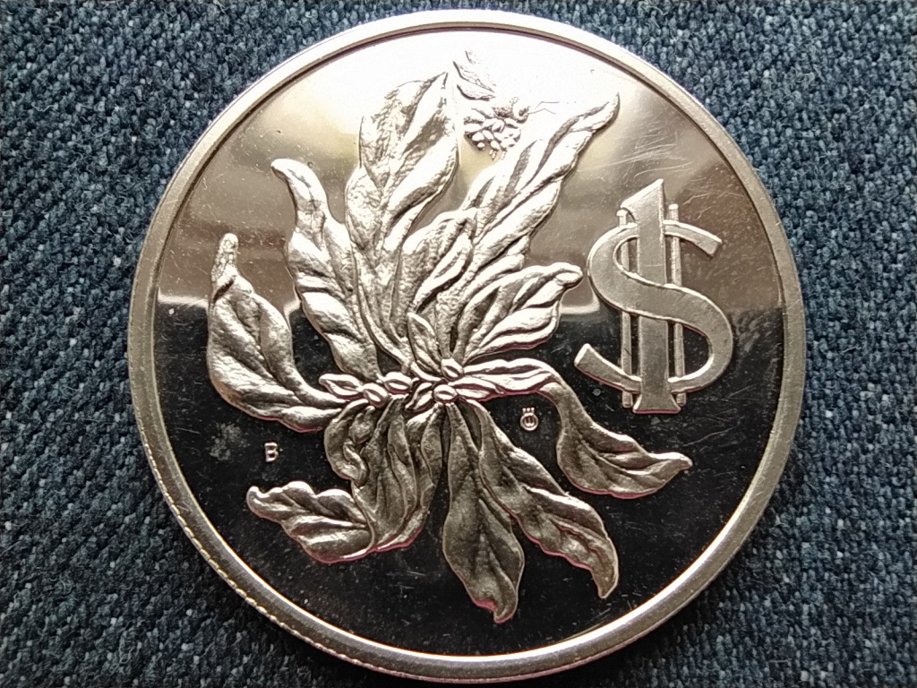 Kajm&aacute;n-szigetek II. Erzs&eacute;bet (1952-) .925 ez&uuml;st 1 doll&aacute;r