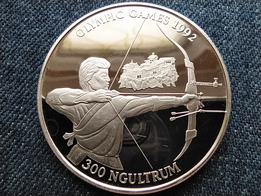 Bhut&aacute;n 1992 Summer Olympics, Barcelona &Iacute;j&aacute;szat .925 ez&uuml;st 300 Ngultrum