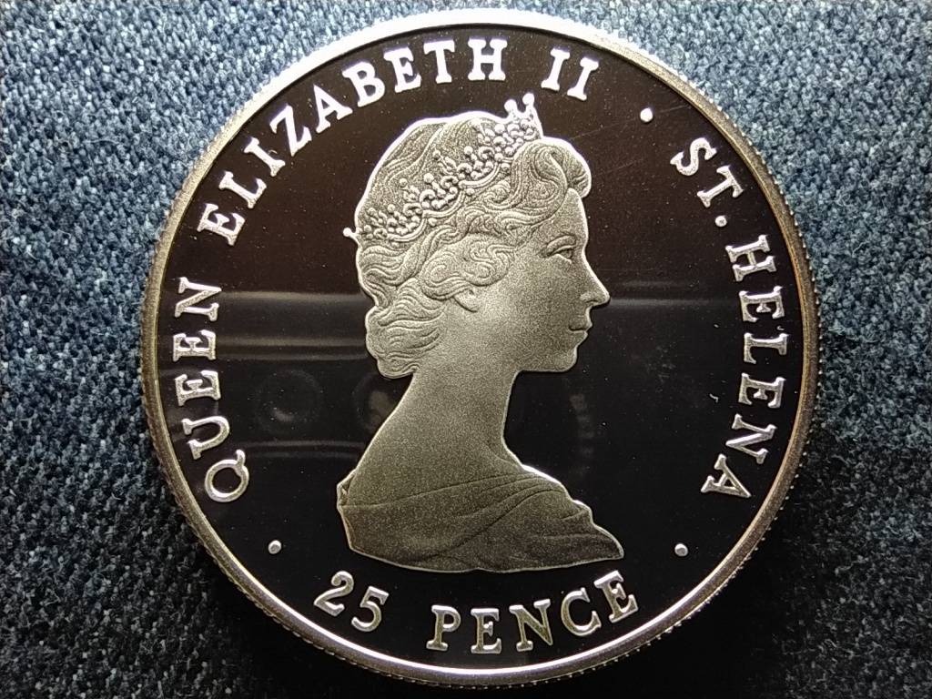 Szent Ilona K&aacute;roly herceg &eacute;s Lady Diana esk&uuml;vője .925 ez&uuml;st 25 penny