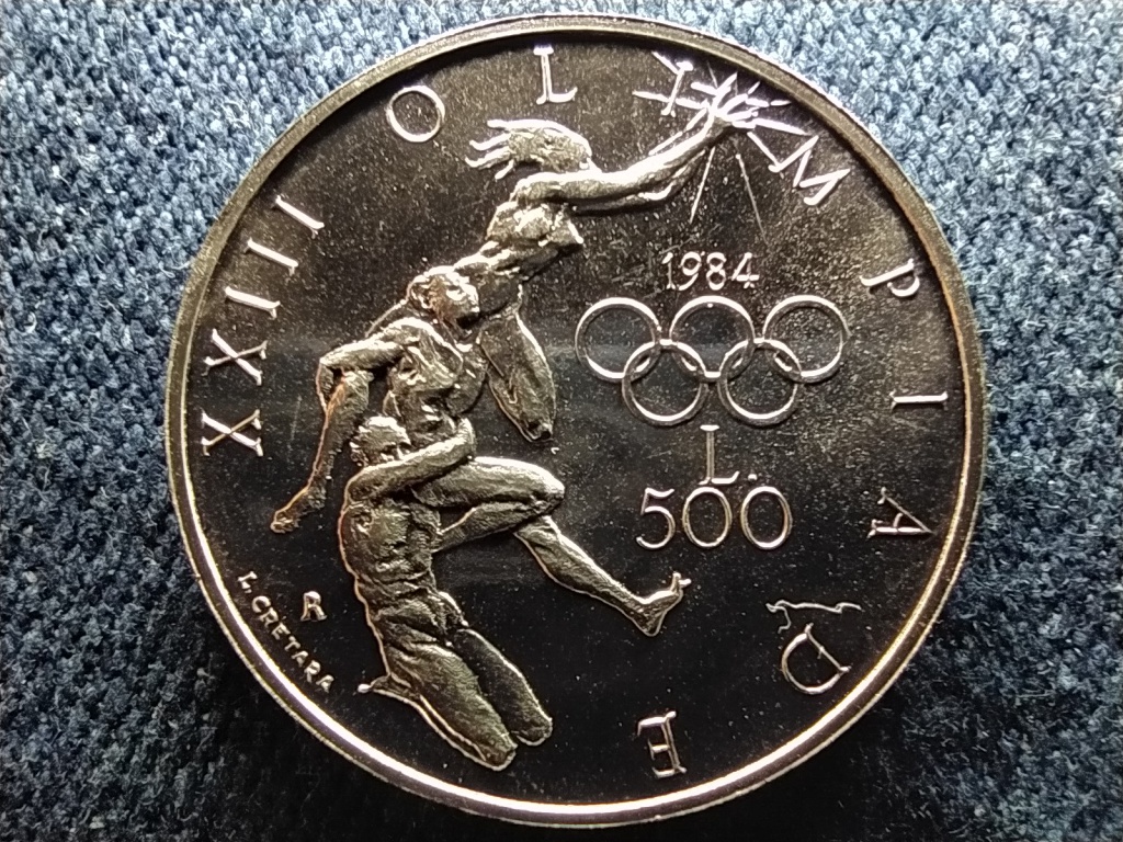 San Marino Ny&aacute;ri Olimpia, 1984 .835 ez&uuml;st 500 L&iacute;ra