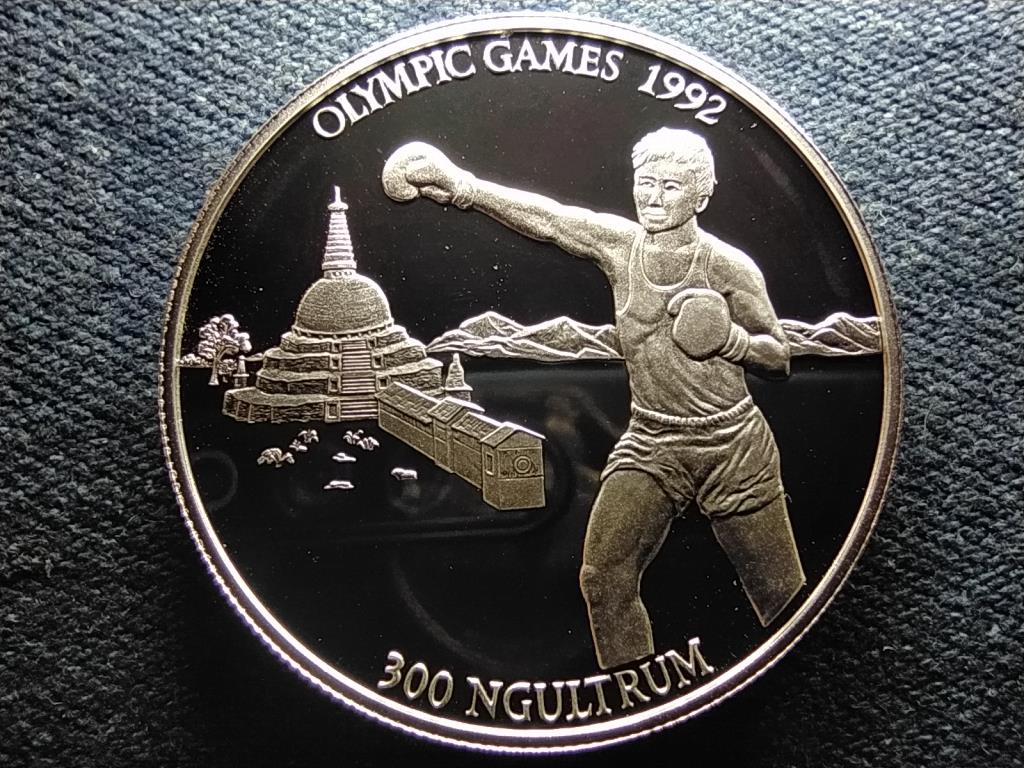 Bhut&aacute;n 1992 Summer Olympics, Barcelona Boksz .925 ez&uuml;st 300 Ngultrum