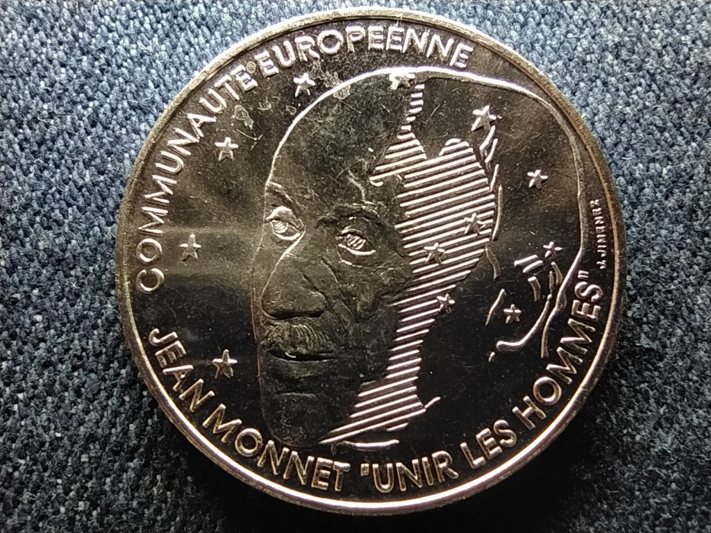 Franciaorsz&aacute;g Jean Monnet .900 ez&uuml;st 100 frank