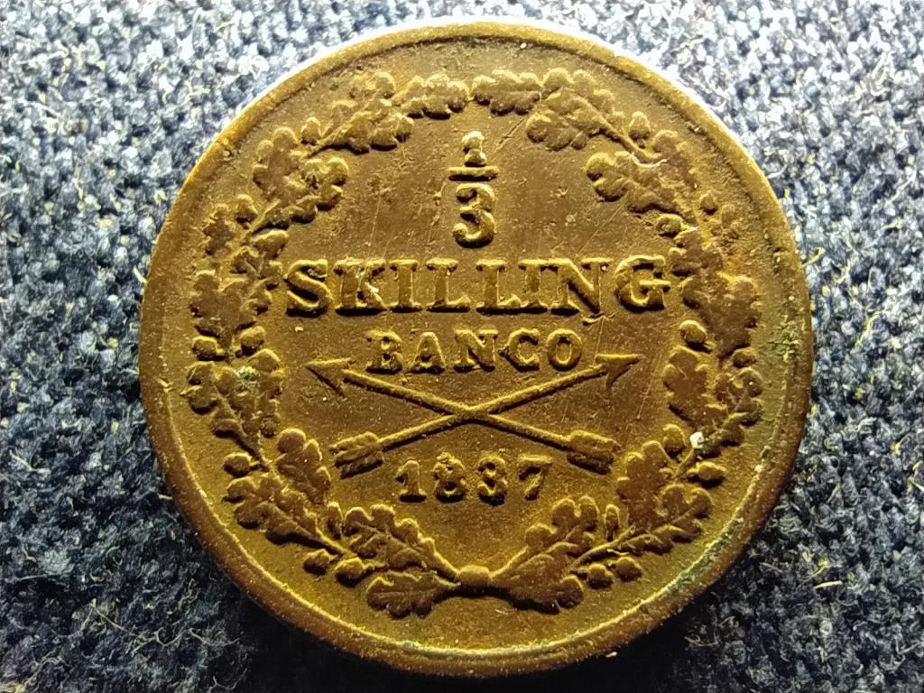 Sv&eacute;dorsz&aacute;g XIV. K&aacute;roly J&aacute;nos (1818-1844) 1/3 skilling banco