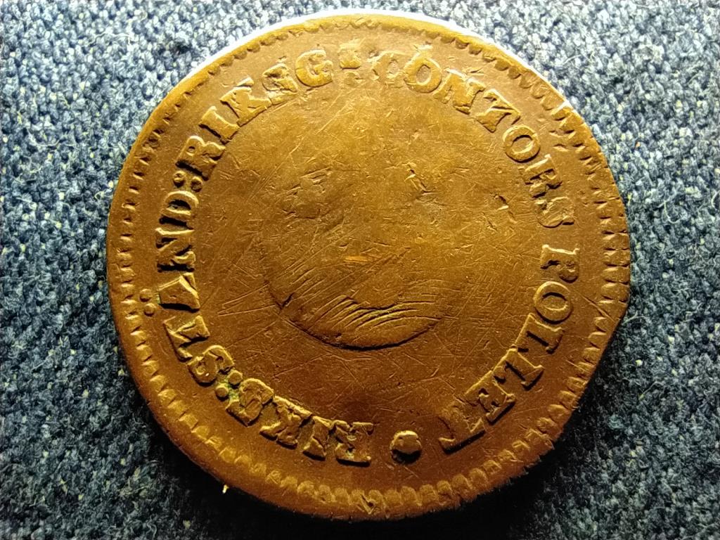 Sv&eacute;dorsz&aacute;g IV. Guszt&aacute;v Adolf (1792-1809) 1/2 Skilling