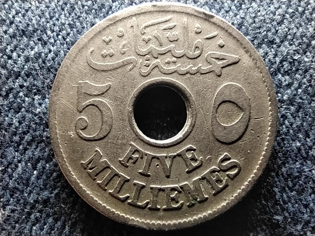 Egyiptom Huszajn K&aacute;mil (1914-1917) 5 millieme