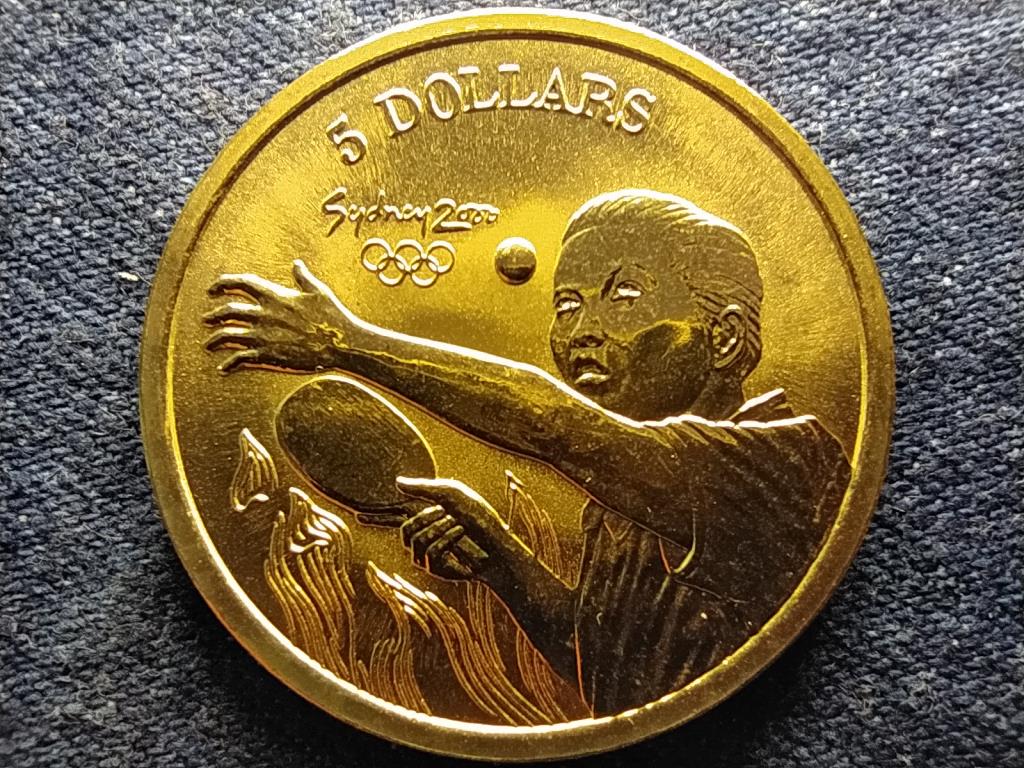 Ausztr&aacute;lia XXVII. Ny&aacute;ri Olimpia 2000 Sydney Asztali Tenisz 5 Doll&aacute;r 