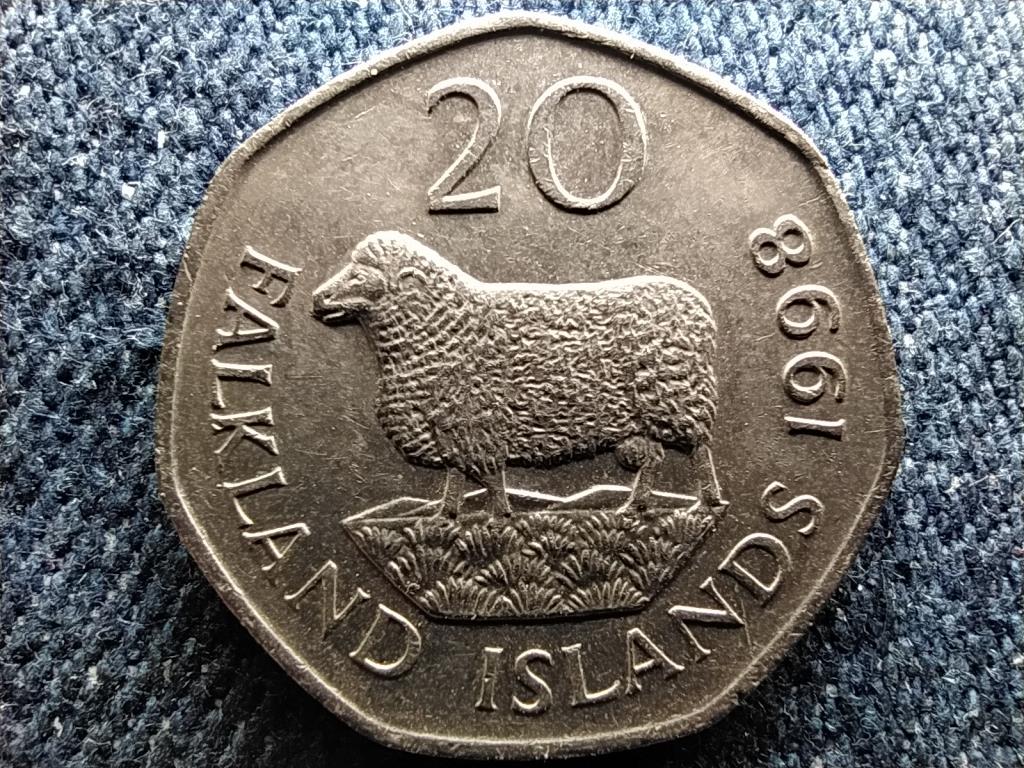 Falkland-szigetek II. Erzs&eacute;bet (1952-2022) 20 Penny