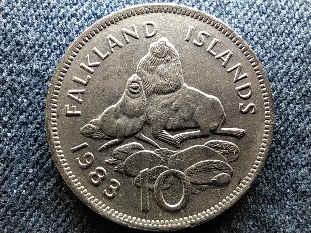 Falkland-szigetek II. Erzs&eacute;bet (1952-2022) 10 Penny