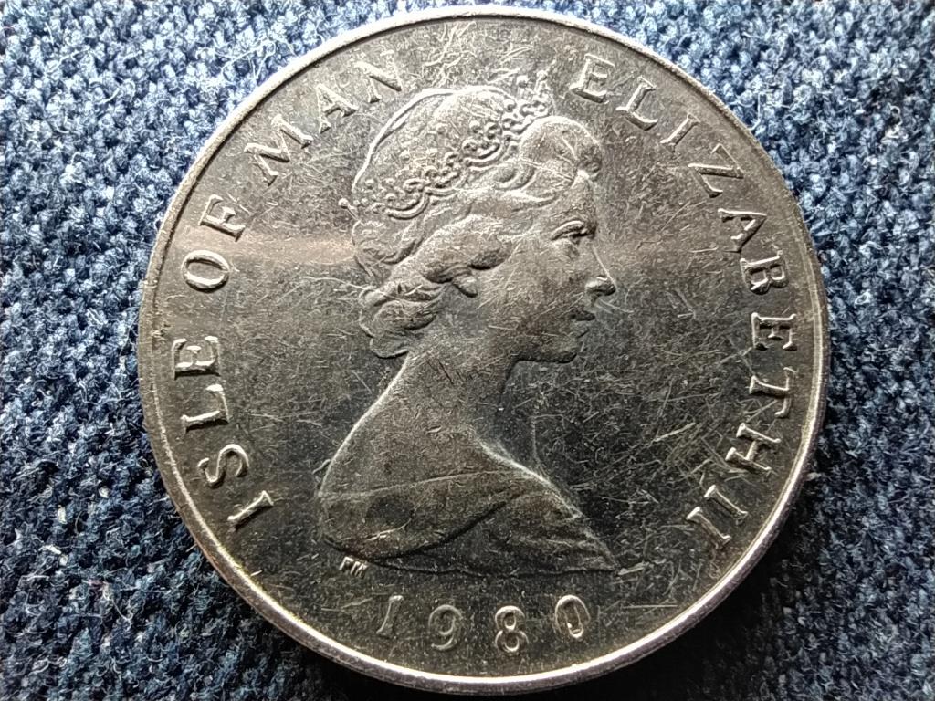 Man-sziget II. Erzs&eacute;bet 5 penny