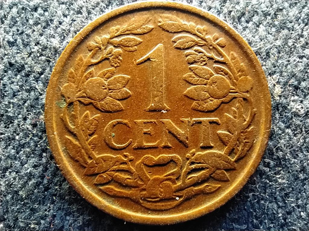 Holland Antill&aacute;k Curacao I. Vilma (1890-1948) 1 cent