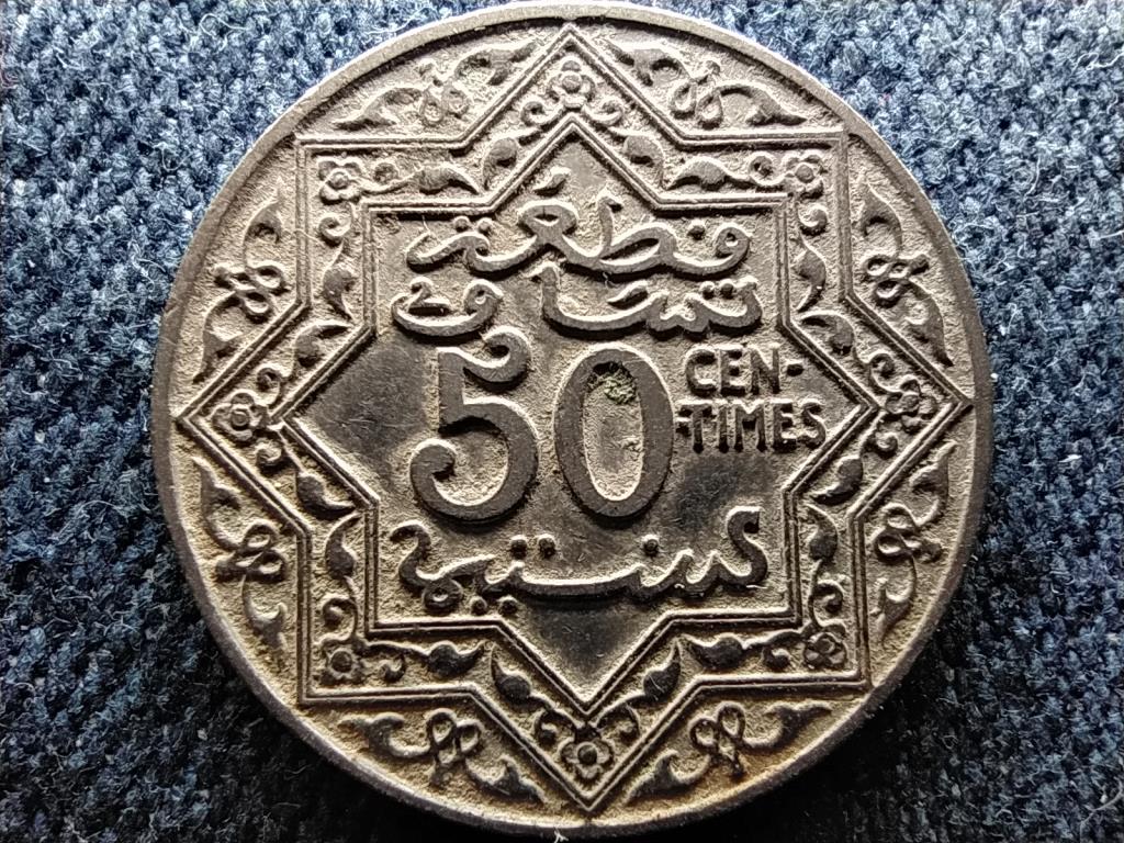 Marokk&oacute; Mulay Yusuf (1912-1927) 50 centime