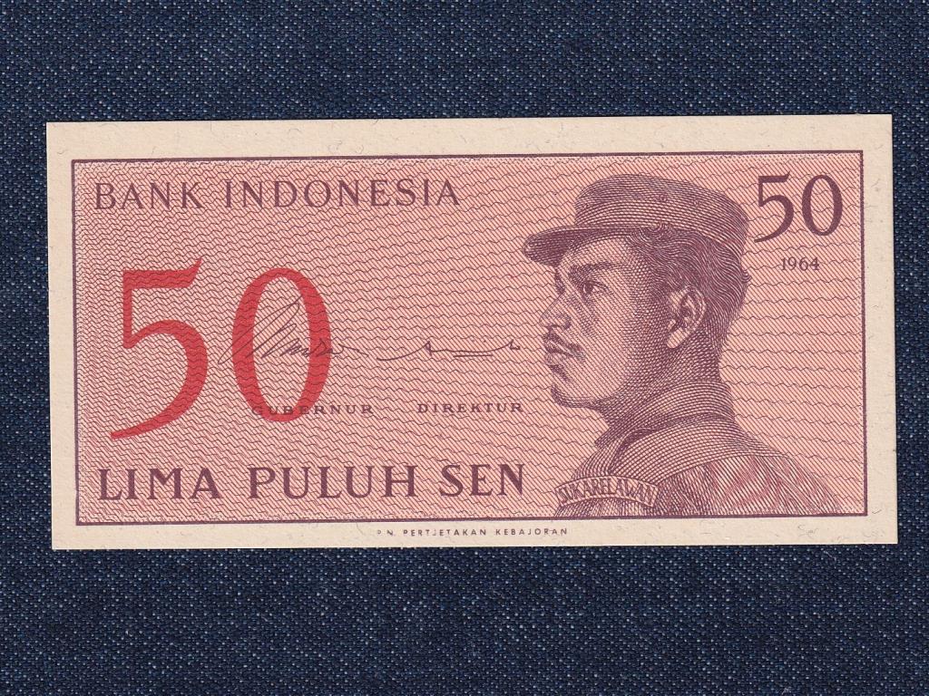 Indon&eacute;zia 50 Sen bankjegy