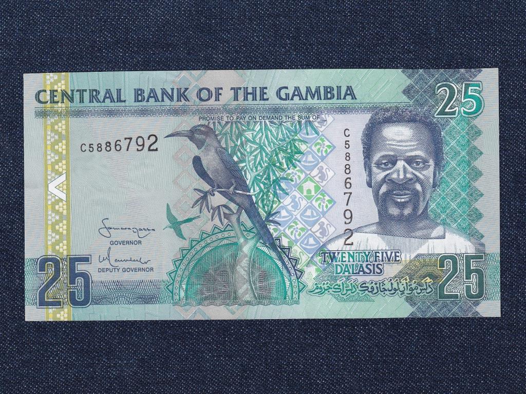 Gambia K&ouml;zt&aacute;rsas&aacute;g (1970-) 25 Dalasi bankjegy