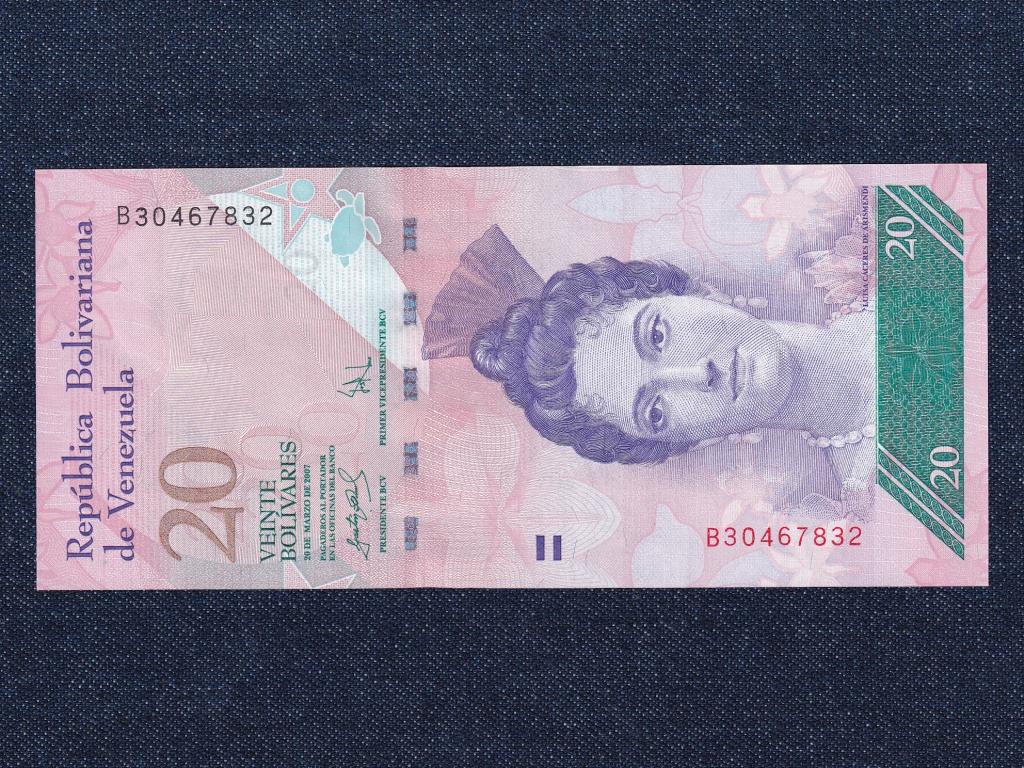 Venezuela 20 bol&iacute;var bankjegy