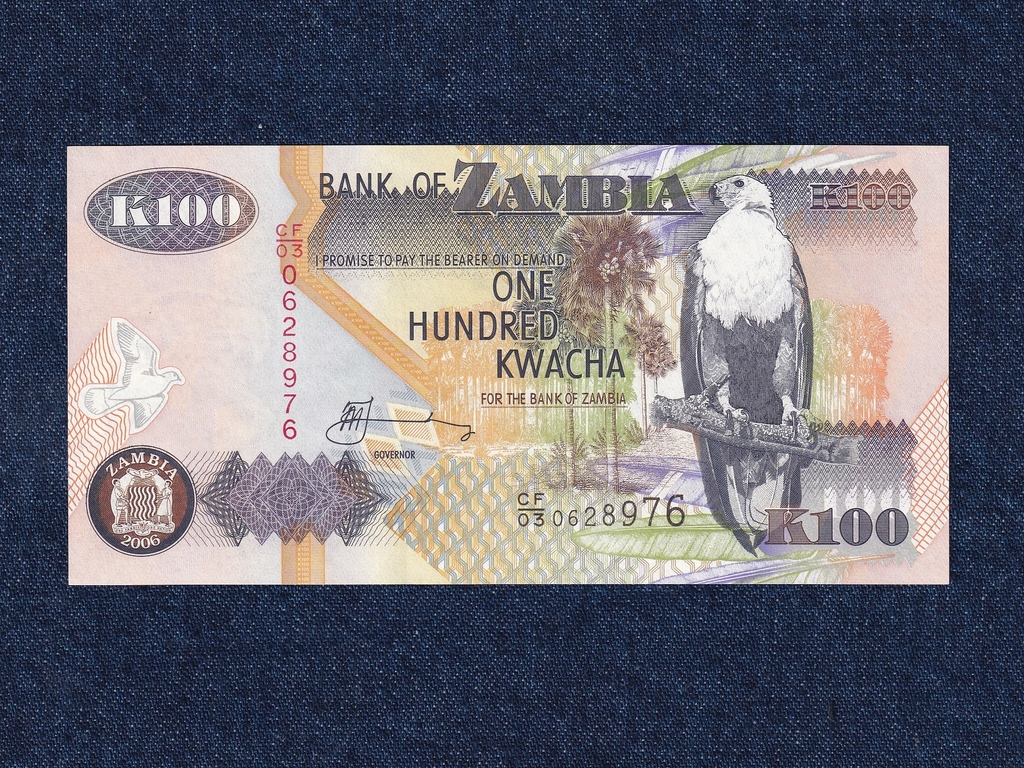 Zambia 100 Kwacha bankjegy