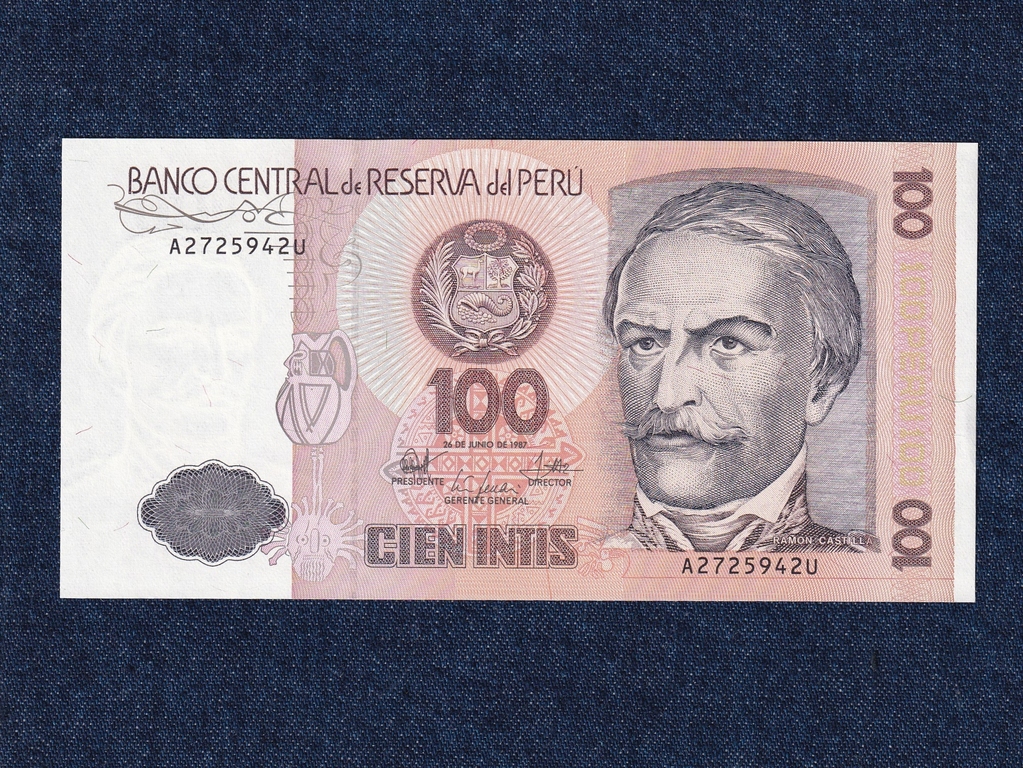 Peru 100 inti bankjegy