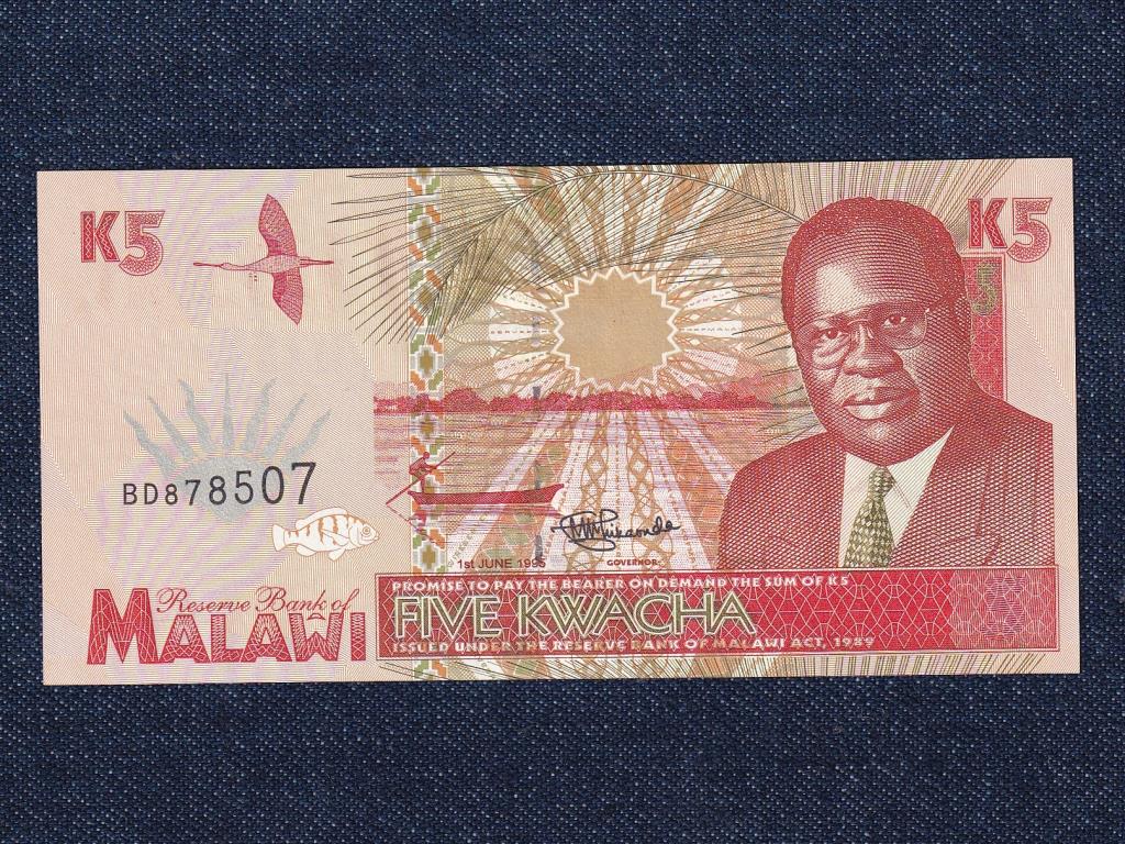Malawi 5 kwacha bankjegy