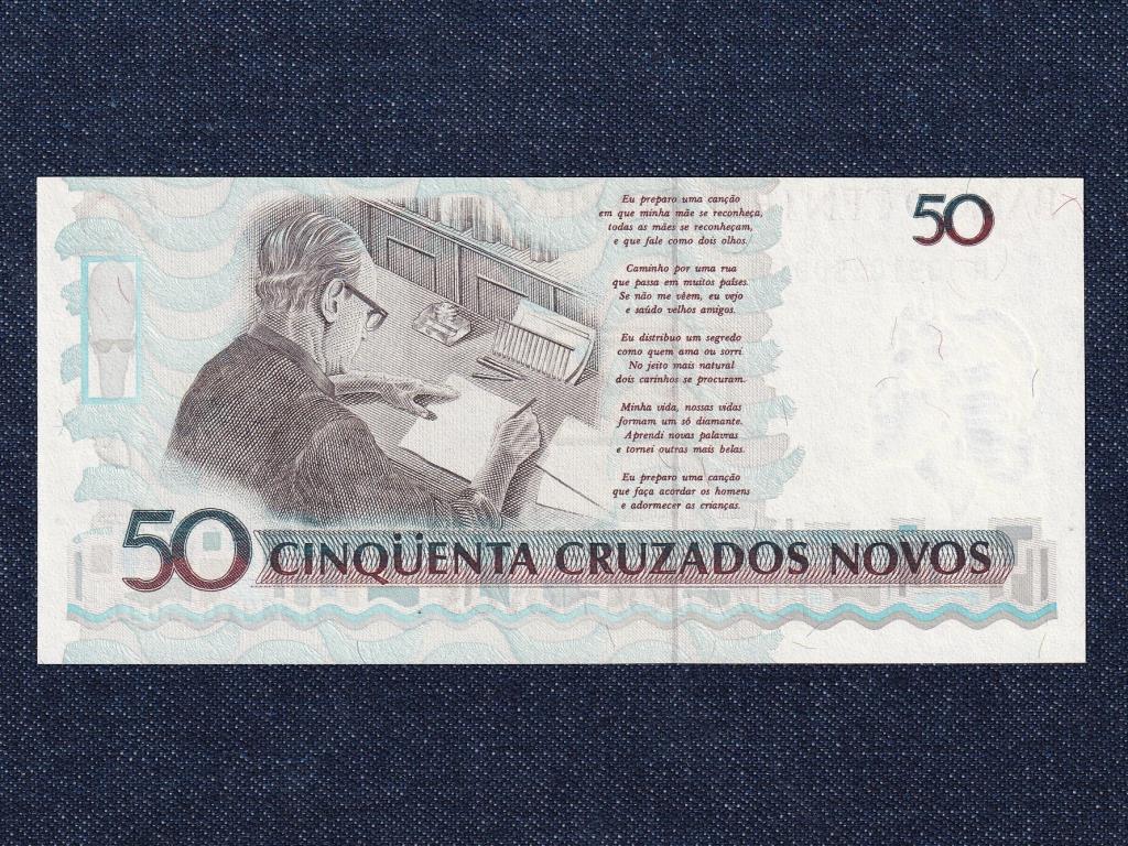 Braz&iacute;lia Brazil Sz&ouml;vets&eacute;gi K&ouml;zt&aacute;rsas&aacute;g (1967-0) 50 Cruzado bankjegy