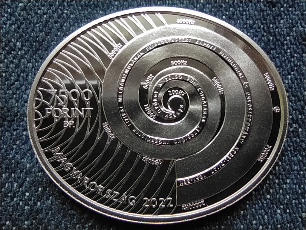B&eacute;k&eacute;sy Gy&ouml;rgy .925 ez&uuml;st 7500 Forint