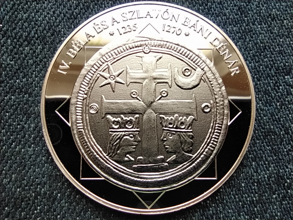 A magyar nemzet p&eacute;nz&eacute;rm&eacute;i IV. B&eacute;la &eacute;s a szlav&oacute;n b&aacute;ni d&eacute;n&aacute;r 1235-1270 .333 ez&uuml;st