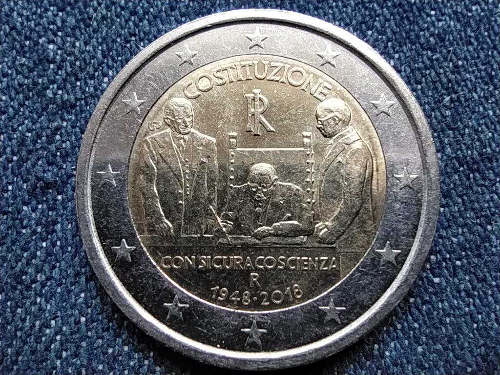 Olaszorsz&aacute;g Olasz K&ouml;zt&aacute;rsas&aacute;g alkotm&aacute;nya 2 Euro