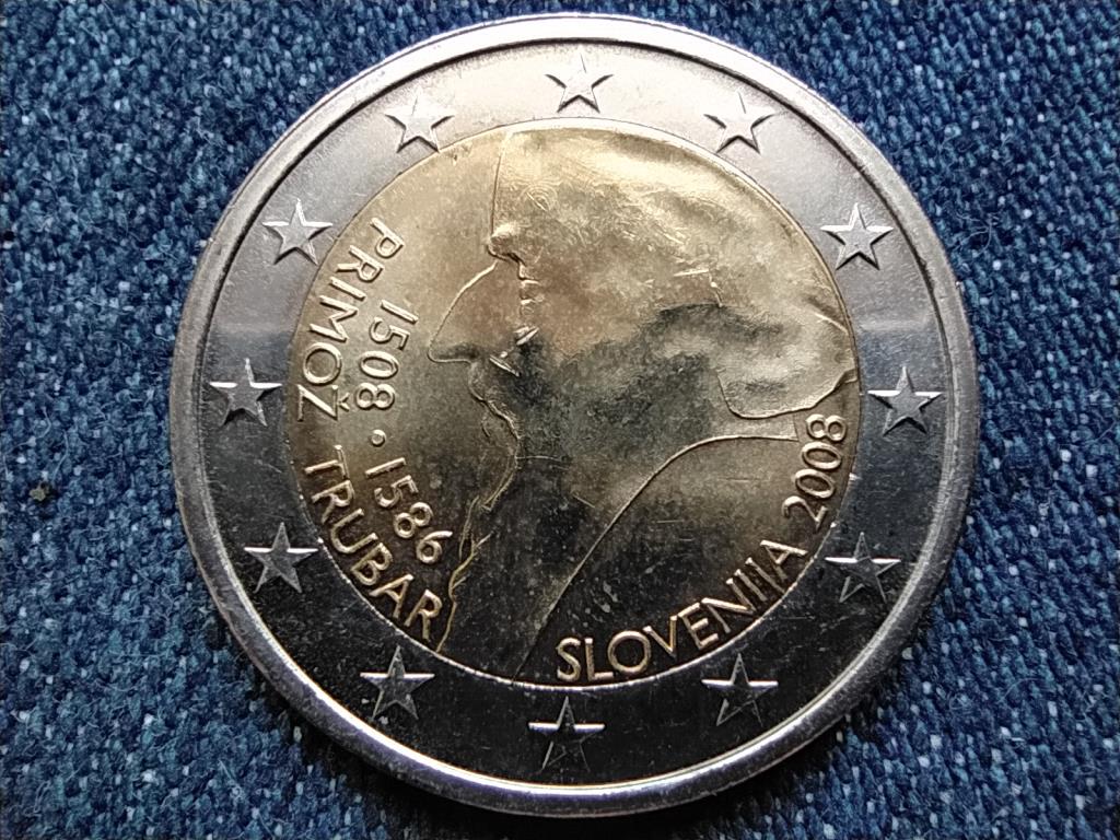 Szlov&eacute;nia Primož Trubar 2 euro