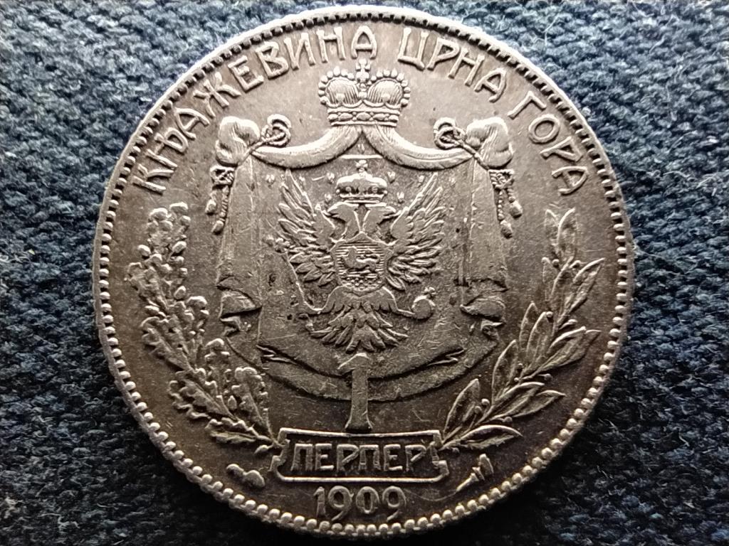 Montenegr&oacute; I. Mikl&oacute;s (1860-1918) .835 ez&uuml;st 1 perper
