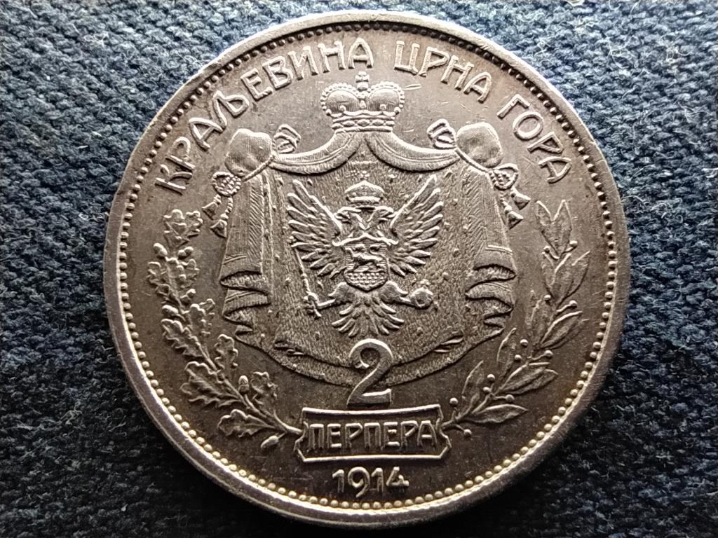 Montenegr&oacute; I. Mikl&oacute;s (1860-1918) .835 ez&uuml;st 2 perper