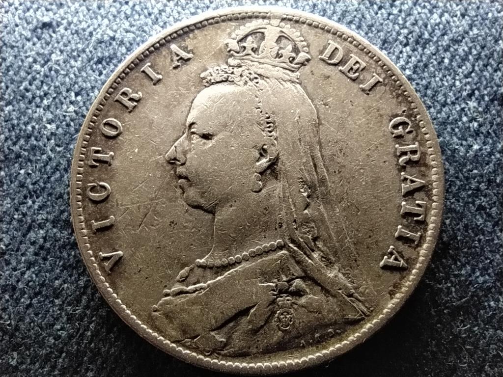 Anglia Vikt&oacute;ria (1837-1901) .925 ez&uuml;st 1/2 Korona