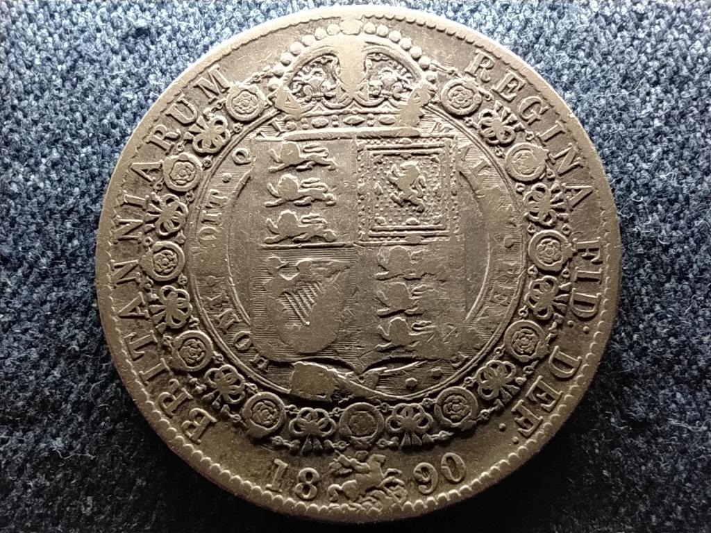 Anglia Vikt&oacute;ria (1837-1901) .925 ez&uuml;st 1/2 Korona