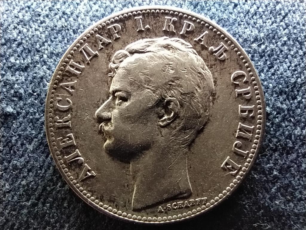 Szerbia I. S&aacute;ndor (1889-1903) .835 ez&uuml;st 2 d&iacute;n&aacute;r